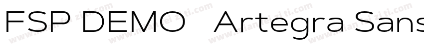 FSP DEMO   Artegra Sans Ex Thin字体转换